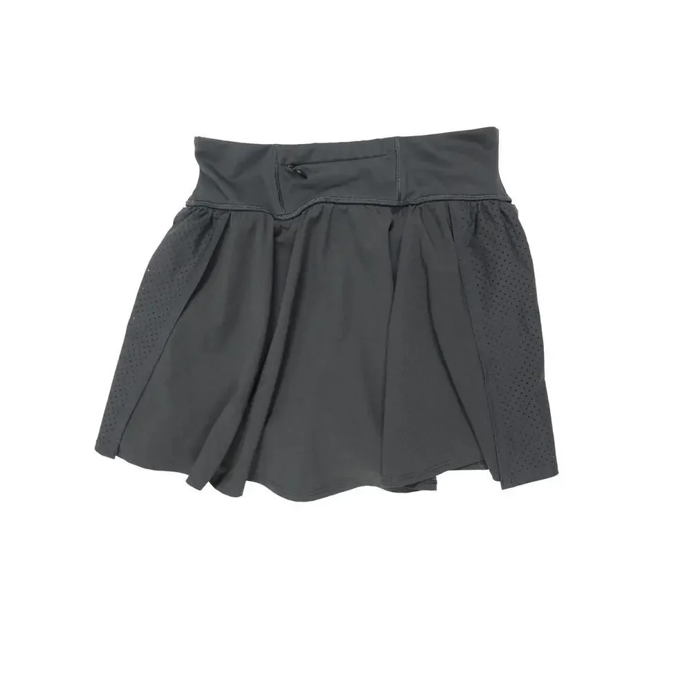 SPANX Black Performance Athletic Skort Built-In Shorts Tennis Golf Pickleball S